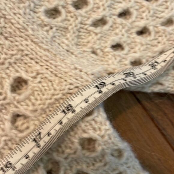 Ann Taylor Merino Wool open knit crewneck short sleeve sweater xs - Picture 4 of 7